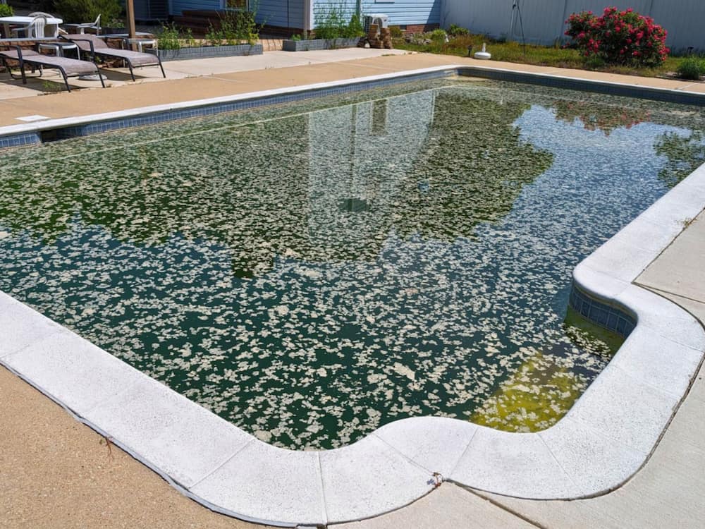 before concrete pool renovation project 1
