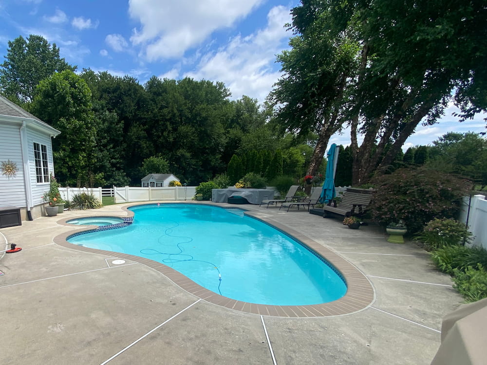 before concrete pool renovation project 4